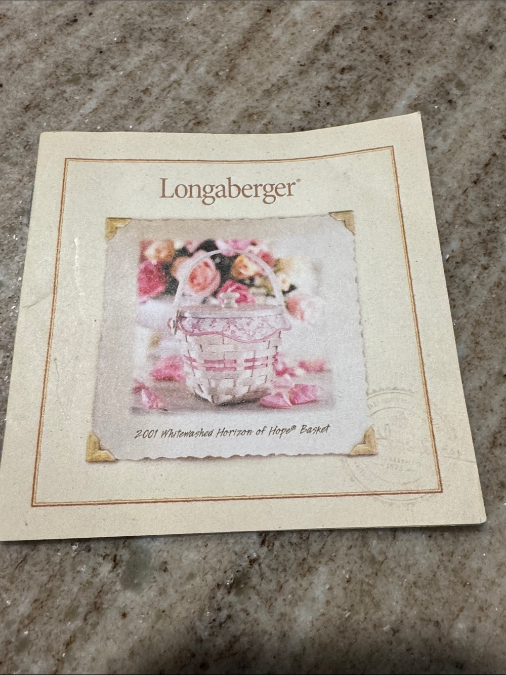 Longaberger Basket with Pink Floral Liner - Picture 7 of 8